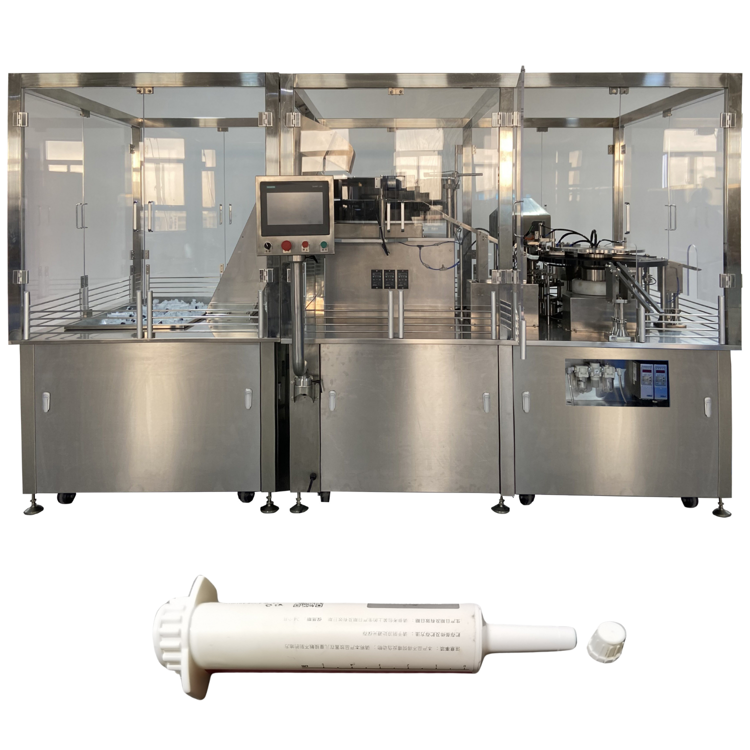 Automatic Plastic Prefilled Syringe Filling And Capping Machine for Water Needle