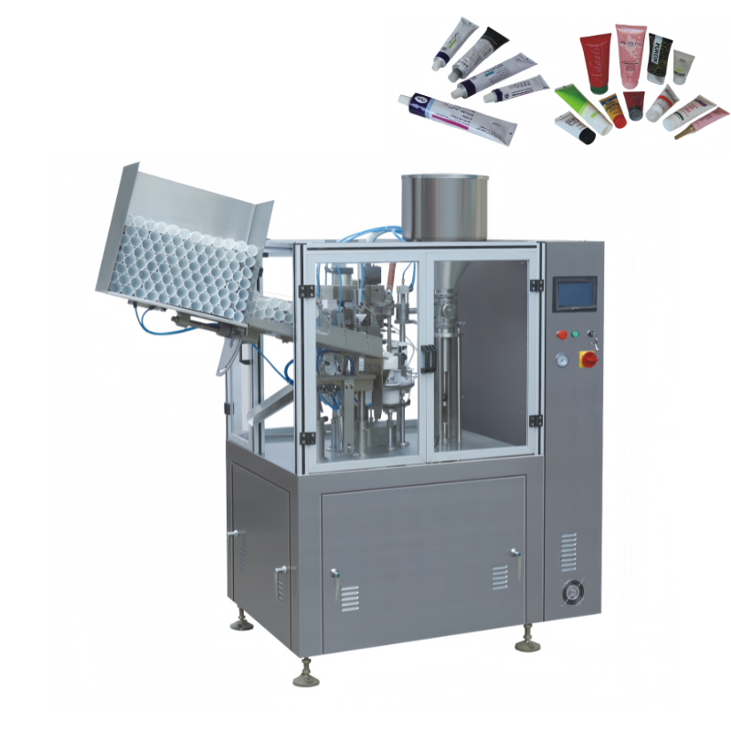 Plastic Or Metal Tube Filling And Sealing Machine 